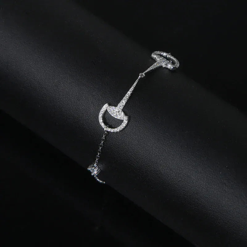 Silver Horse Bit Bracelet