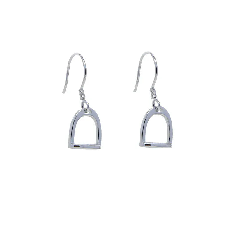 Silver Stirrup Earrings