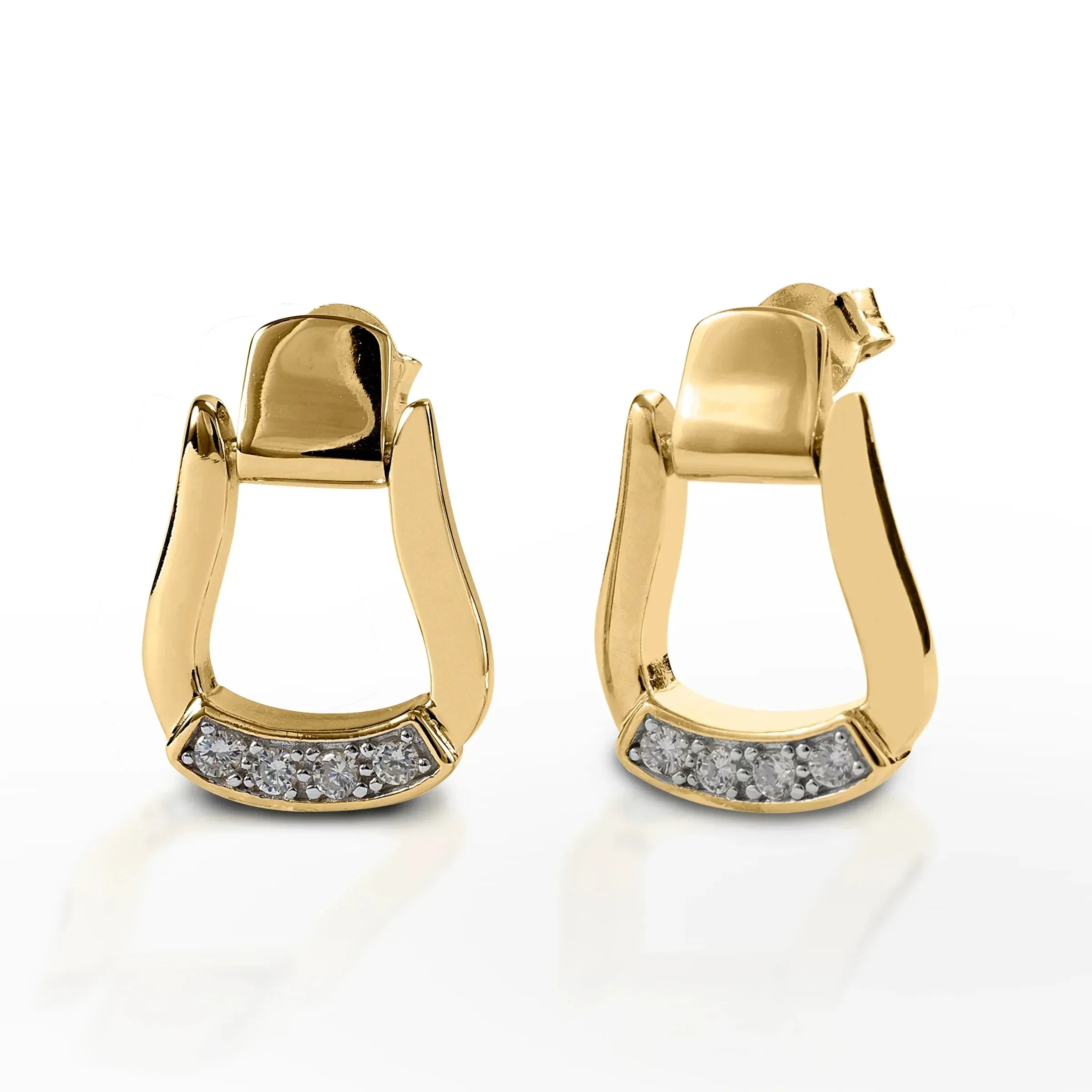 Stirrup Earrings in 925 Sterling Silver
