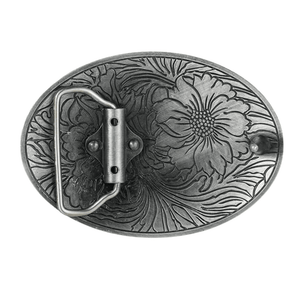 Blommig Bältesspänne Oval
