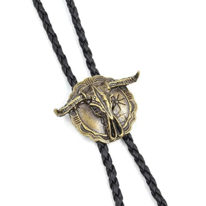 Bolo tie med tjurskalle i vintagestil