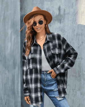 Cowgirl rutig flanellskjorta