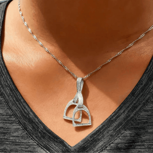 Halsband stigbyglar i äkta silver Silver / 41med5cm