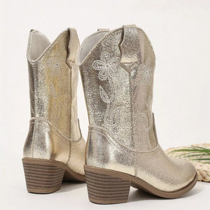 Metalliska Cowboyboots för Barn