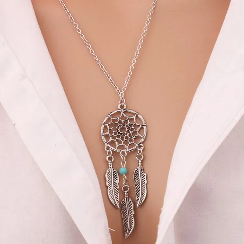 Silver Dreamcatcher Necklace