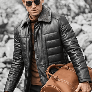 Svart vinter jacka herr