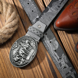 Westernbälte silverspänne