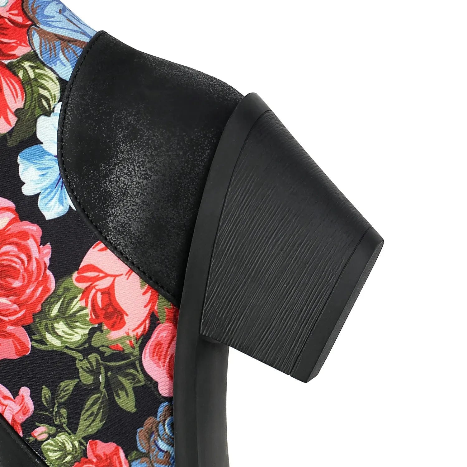Korta Cowboyboots med Blommor