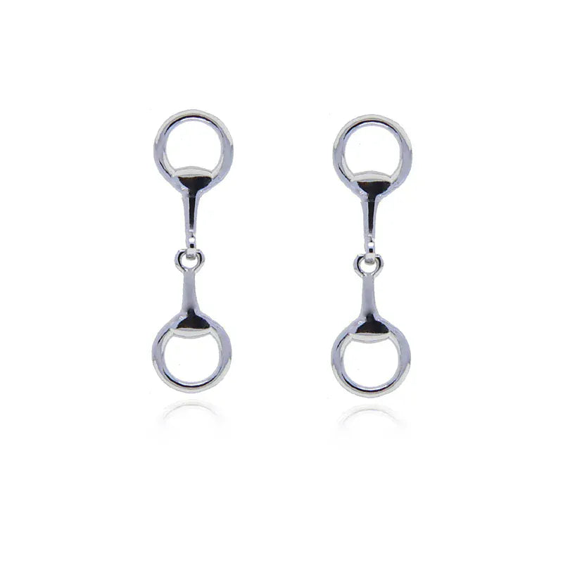 2025 Delicate 925 Sterling Silver Equestrian Stirrup Shape Stud Earring Bling 5A Cubic Zirconia CZ Horse Horseshoe Jewelry