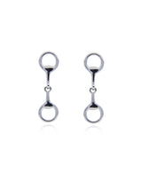 2025 Delicate 925 Sterling Silver Equestrian Stirrup Shape Stud Earring Bling 5A Cubic Zirconia CZ Horse Horseshoe Jewelry Silver
