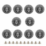 Antik concho indianhövding Antiksilver / 10st
