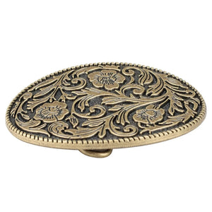Bältesspänne Blommig Gravyr