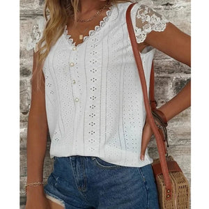 Blus med spets