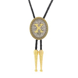 Bolo tie med initial A–Z i tvåtonad metall X