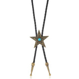 Bolo tie med stjärnhänge i antikmetall Antik brons