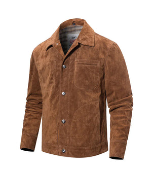 Brun suede jacka