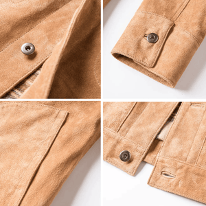 Brun suede jacka