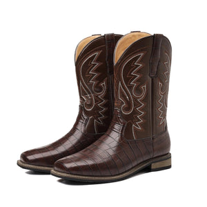 Alligator cowboy boots Brun / 39.5