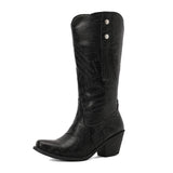 Fransboots i Westernstil för Dam Svart / 35