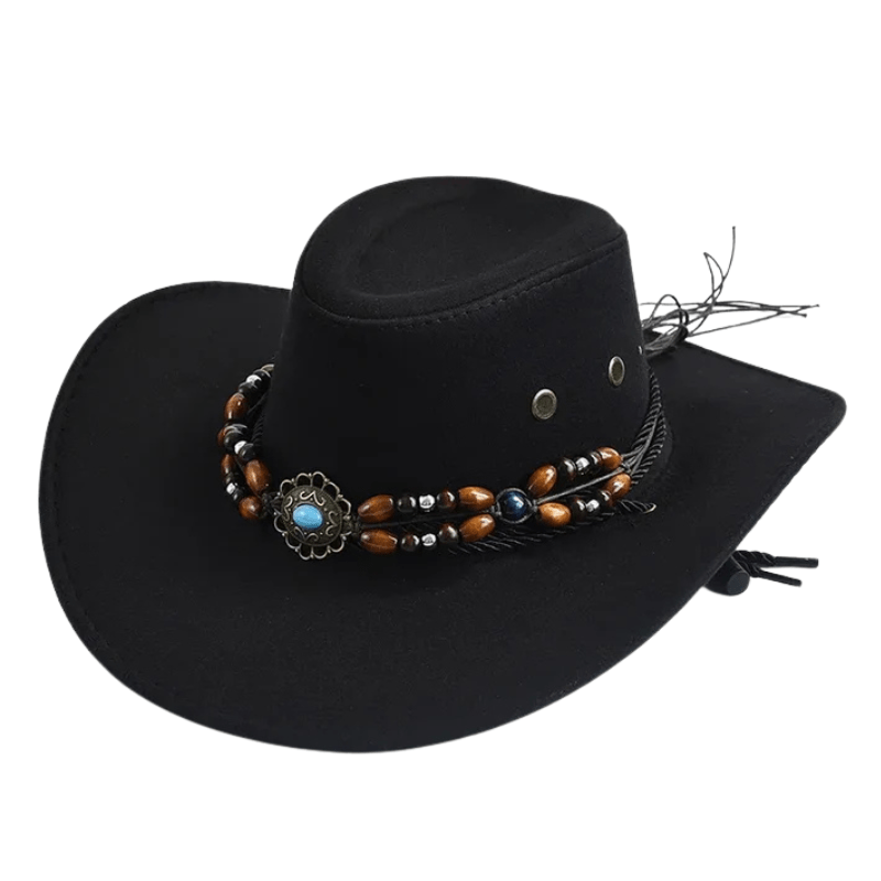 Cowboyhatt i konstmocka med pärlor