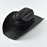 Cowboyhatt stickat Svart / One Size