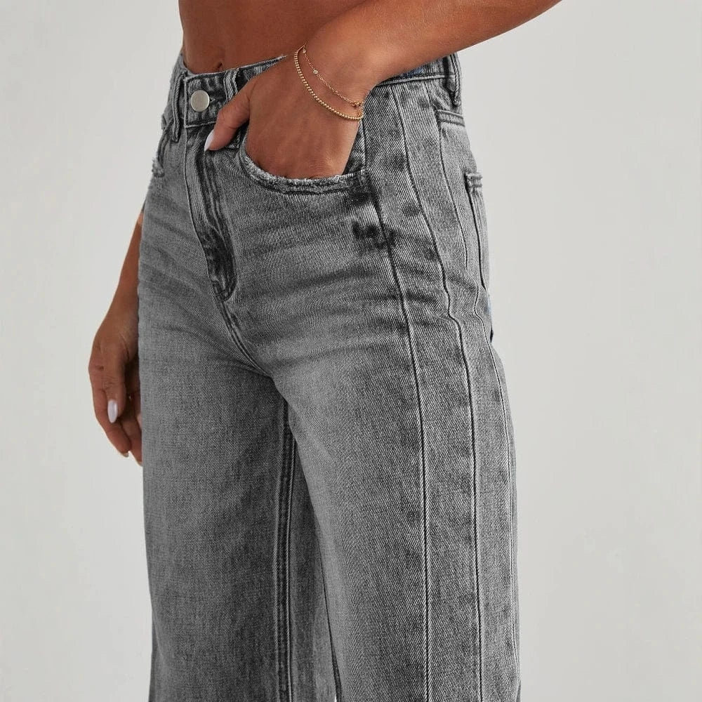 Cropped jeans dam