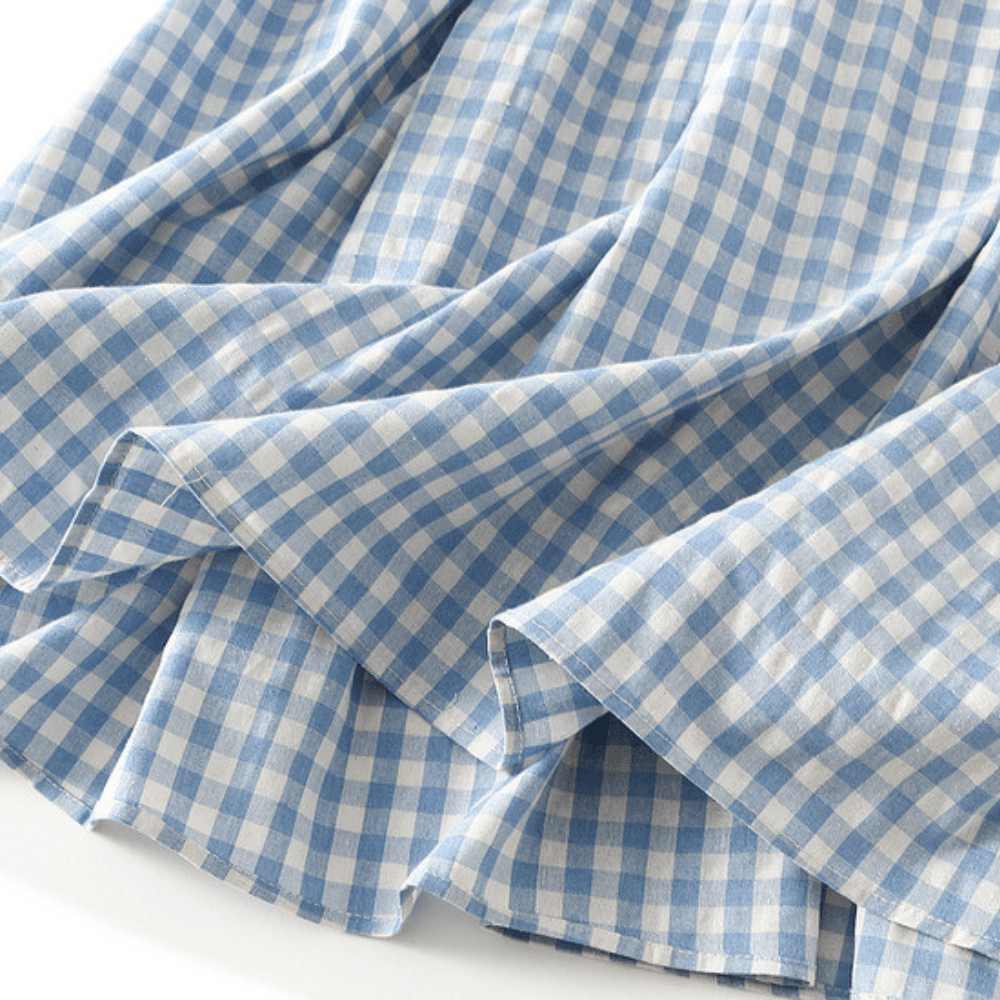 Gingham kjol