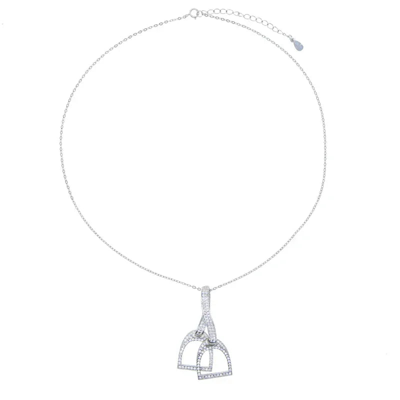 Halsband stigbyglar i äkta silver Silver / 41med5cm