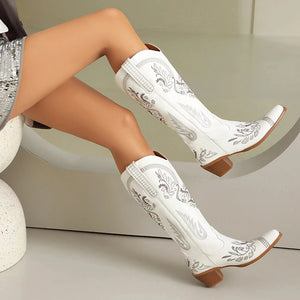 Höga cowboy boots