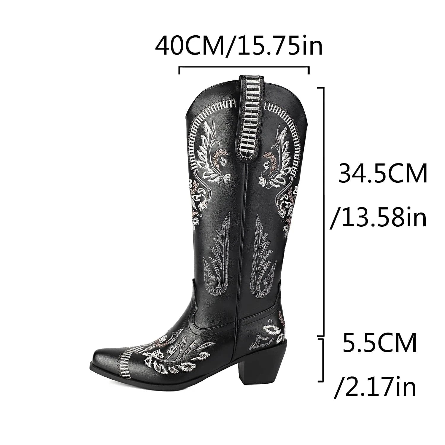Höga cowboy boots