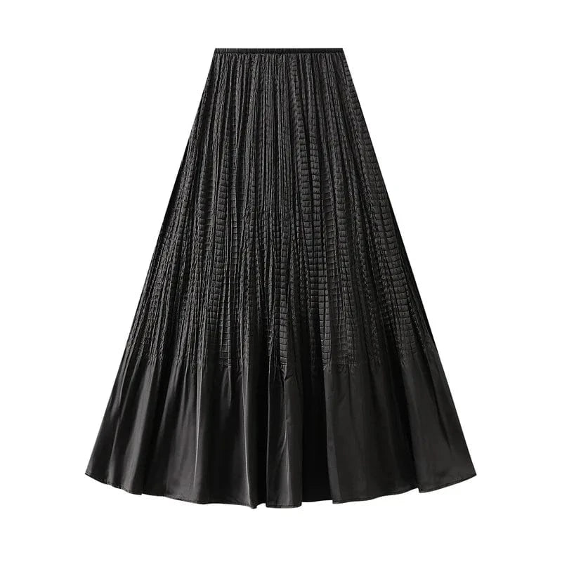 Kjol plisserad Svart / One Size