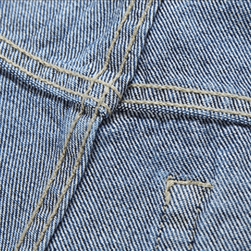 Klassiska raka jeans för män