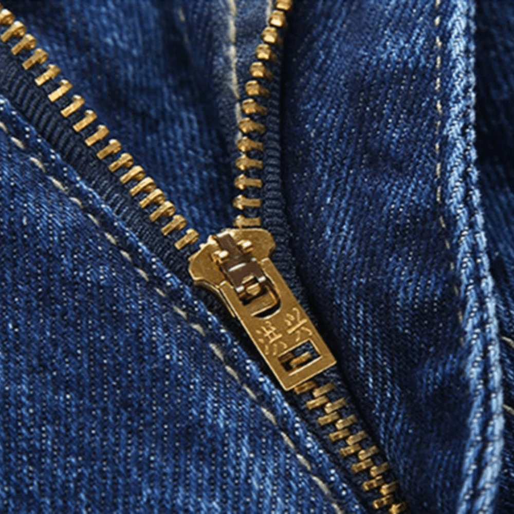 Klassiska raka jeans för män