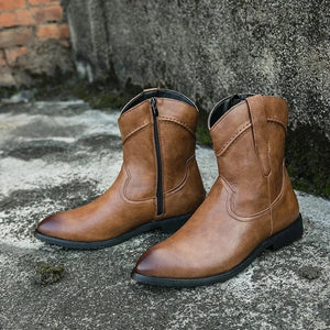 Låga cowboy boots herr