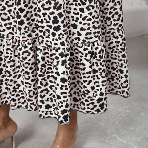 Leopardmönstrad klänning