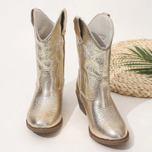 Metalliska Cowboyboots för Barn