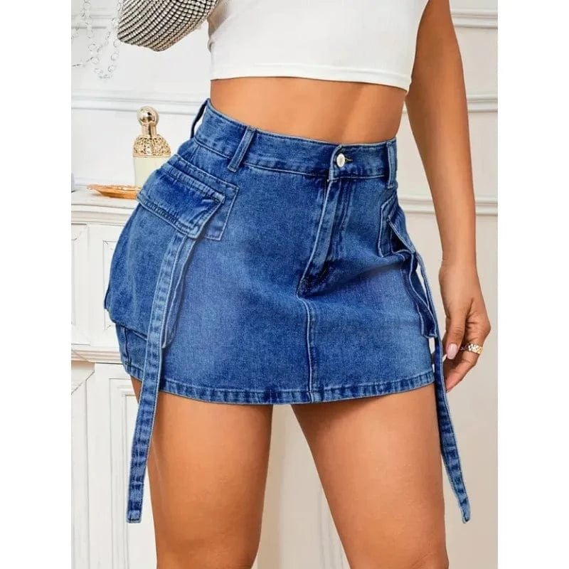 Minikjol jeans