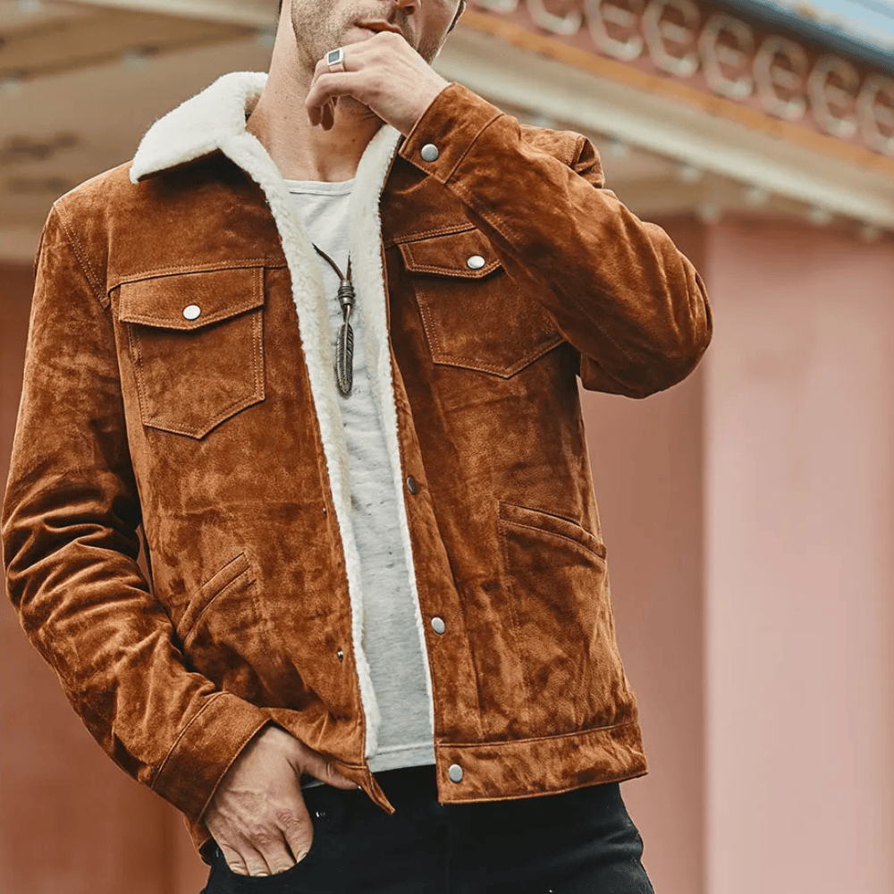 Suede jacka