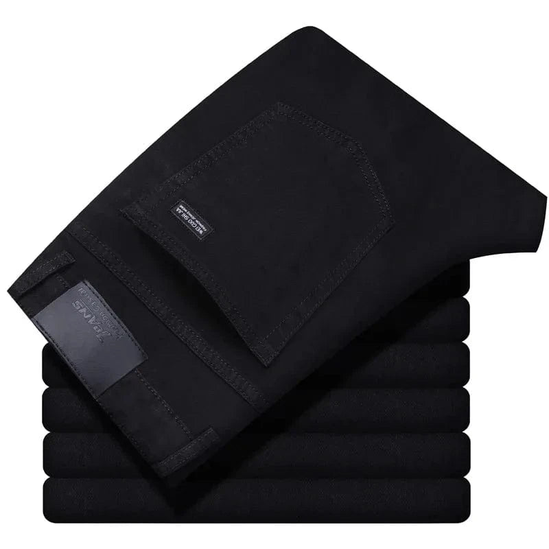 Svarta jeans herr straight