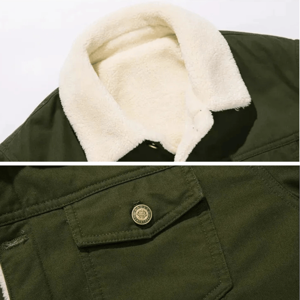 Teddyfodrad jacka herr