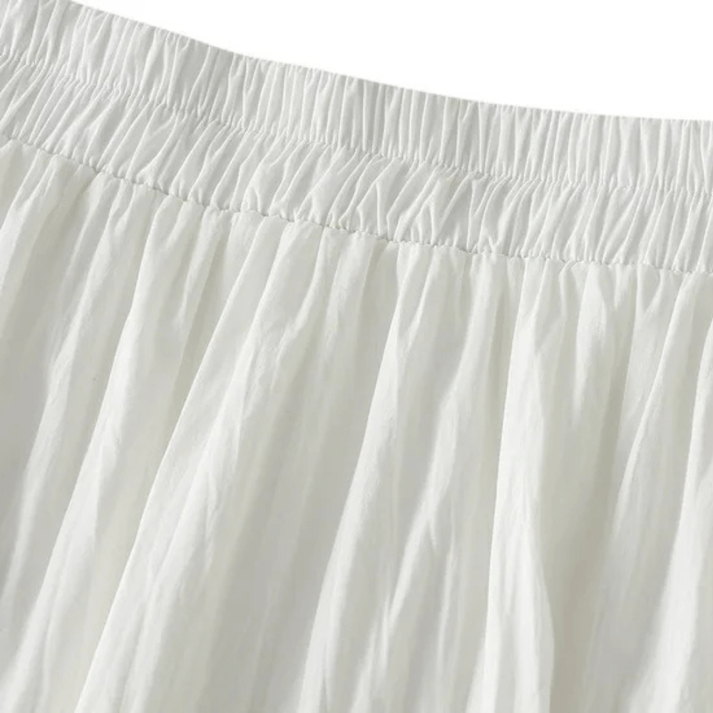 Vit lång kjol Vit / One Size